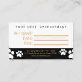 ペットアポイントメントカード 名刺 (正面)