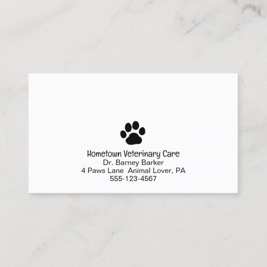 ペットアポイントメントリマインダー犬と猫 名刺 (裏面)