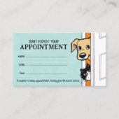 ペットアポイントメントリマインダー犬と猫 名刺 (正面)