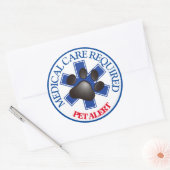 ペットアラート医療要気に要のクラシックラウンドSt ラウンドシール (封筒)