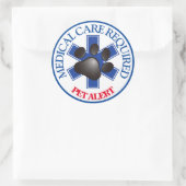 ペットアラート医療要気に要のクラシックラウンドSt ラウンドシール (バッグ)