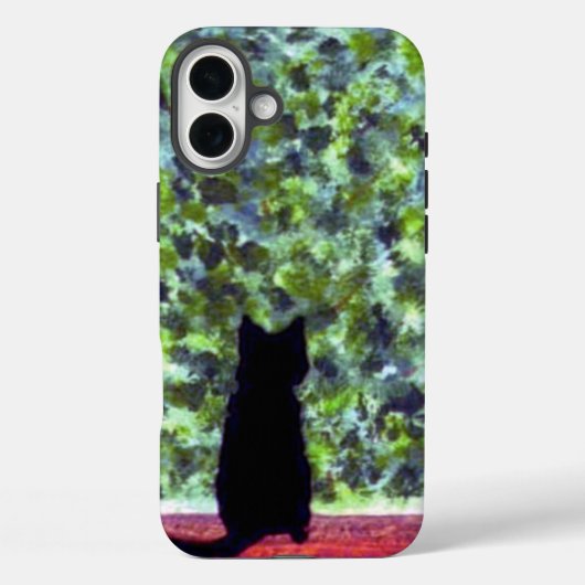 ペットアートの黒猫 Case-Mate iPhoneケース (裏面)
