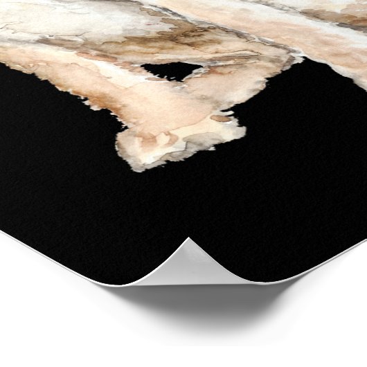 ペットイラストレーション感動的付き犬引用文 ポスター (角)