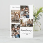 ペットエレガントクリスマスハッピーハウリデイズドッグ4写真 シーズンカード (スタンド正面)