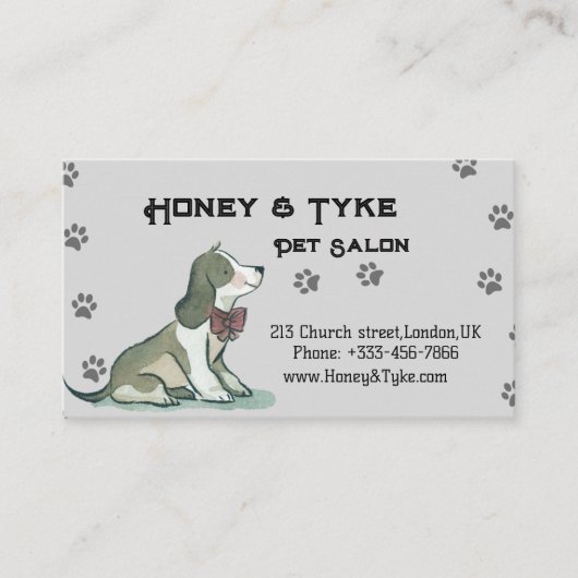 ペットエレガントサロンアポイントメント 予約カード (正面)