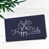 ペットエレガントトリマーカスタマイズ可能な猫と犬のロゴ 名刺