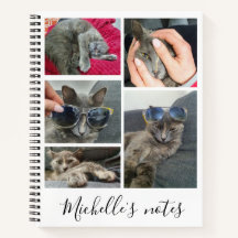 ペットエレガントネコ5枚コラージュパーソナライズされた