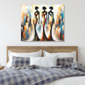 ペットオーラ - あなただけのペットの記憶ポートレート キャンバスプリント (インサイチュ (寝室))