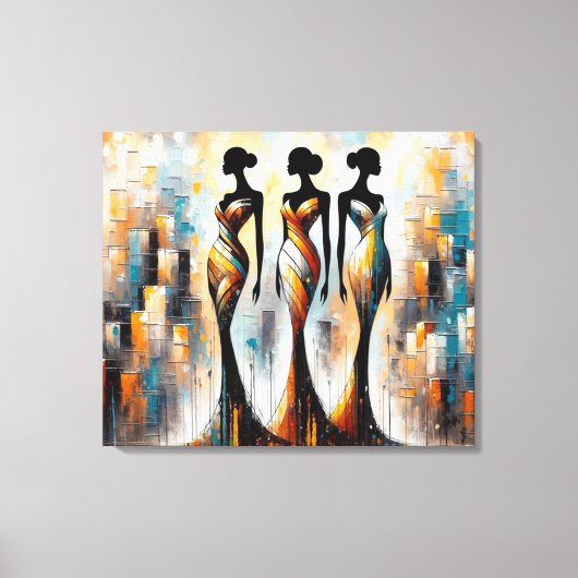 ペットオーラ - あなただけのペットの記憶ポートレート キャンバスプリント (正面)