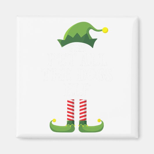 ペットオールザドッグス小妖精や小人マッチングファミリーグループクリスム マグネット (正面)