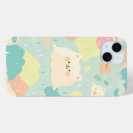 ペットカスタマイズの名前の猫のケース Case-Mate iPhoneケース (裏面 (横))