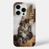 ペットカスタマイズの名前の猫のケース Case-Mate iPhoneケース (裏面)