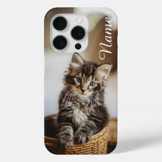 ペットカスタマイズの名前の猫のケース Case-Mate iPhoneケース (裏面)