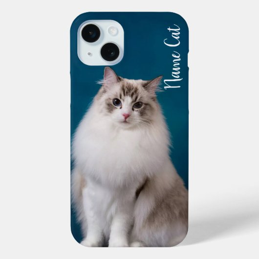 ペットカスタマイズの名前の猫のケース Case-Mate iPhoneケース (裏面)