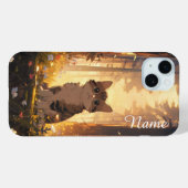 ペットカスタマイズの名前の猫のケース Case-Mate iPhoneケース (裏面 (横))