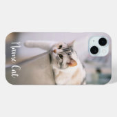 ペットカスタマイズの名前の猫のケース Case-Mate iPhoneケース (裏面 (横))