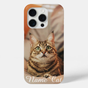 ペットカスタマイズの名前の猫のケース iPhone 15 PROケース