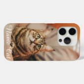 ペットカスタマイズの名前の猫のケース Case-Mate iPhoneケース (裏面 (横))