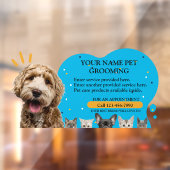 ペットカスタマイズグルーミング犬と猫のカラスプラッシュ ウィンドウサイン (シート2)