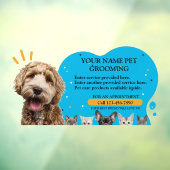 ペットカスタマイズグルーミング犬と猫のカラスプラッシュ ウィンドウサイン (シート3)