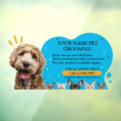 ペットカスタマイズグルーミング犬と猫のカラスプラッシュ ウィンドウサイン (シート3)