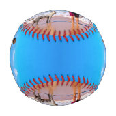 ペットカスタムと一緒に写真を撮るフォトベースボール 野球ボール (裏面)