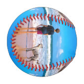 ペットカスタムと一緒に写真を撮るフォトベースボール 野球ボール (正面左)