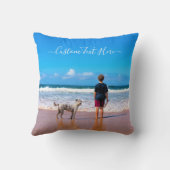 ペットカスタムと一緒に写真を撮る写真枕 クッション (裏面)