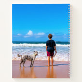 ペットカスタムの写真が入ったフォト文字ノート ノートブック (裏面)