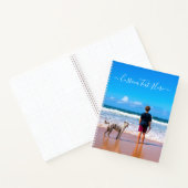 ペットカスタムの写真が入ったフォト文字ノート ノートブック (内部)