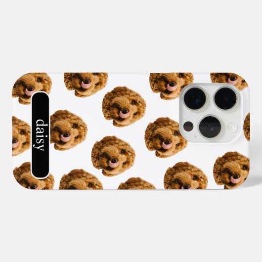 ペットカスタムの写真と名前の電話ケース Case-Mate iPhoneケース (裏面 (横))