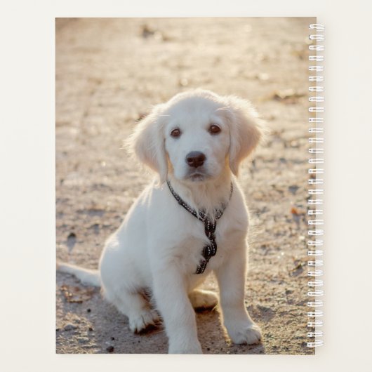 ペットカスタムの写真と愛の文字と手と名前 プランナー手帳 (裏面)