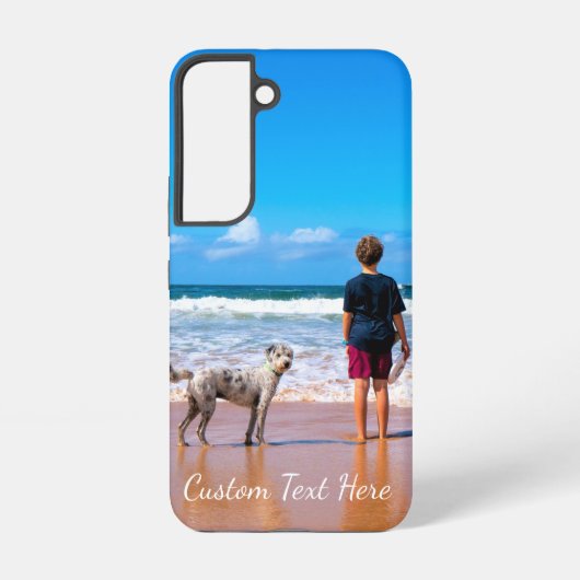 ペットカスタムの写真文字ギフト SAMSUNG GALAXYケース (裏面)