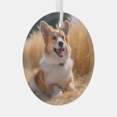 ペットカスタムの写真 ガラスオーナメント (正面右)