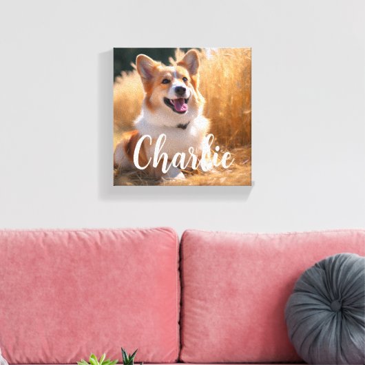 ペットカスタムの写真 キャンバスプリント (インサイチュ (リビング))