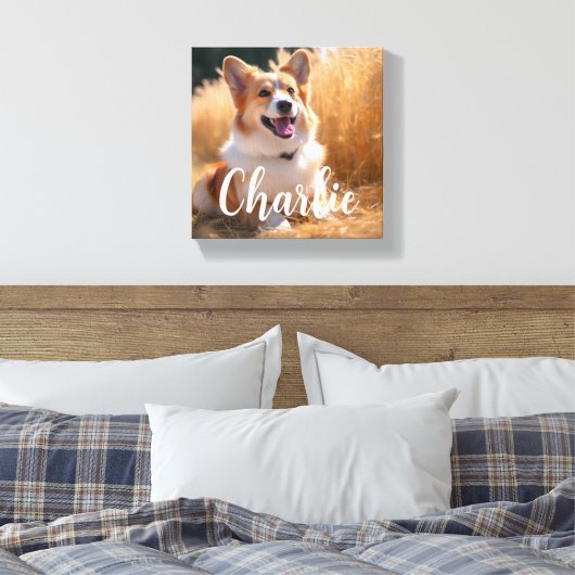 ペットカスタムの写真 キャンバスプリント (インサイチュ (寝室))