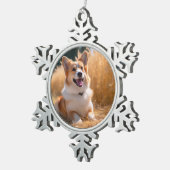 ペットカスタムの写真 スノーフレークピューターオーナメント (右)