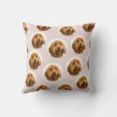 ペットカスタムの写真 | ピンクパーソナライズされた クッション (裏面)