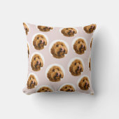 ペットカスタムの写真 | ピンクパーソナライズされた クッション (正面)