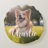 ペットカスタムの写真 ラウンドクッション (裏面)