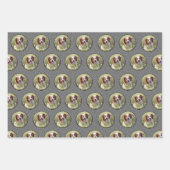 ペットカスタムの写真 ラッピングペーパーシート (正面3)