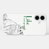 ペットカスタムの写真+名前を使用したペットの電話ケース Case-Mate iPhoneケース (裏面 (横))