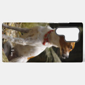 ペットカスタムの写真+名前を使用したペットの電話ケース SAMSUNG GALAXYケース (裏面横)