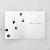 ペットカスタムの文字写真誕生日 カード (内部)