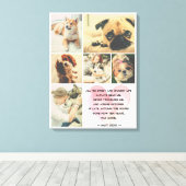 ペットカスタムの記念詩 キャンバスプリント (インサイチュ (ウッドフロア))