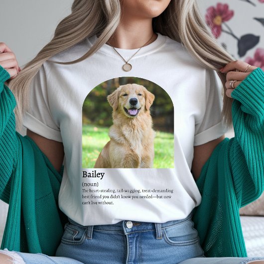 ペットカスタムの飼い主、犬の母またはパパ用の犬のシャツ Tシャツ