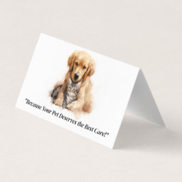 ペットカスタムケア用折り畳み名刺 名刺