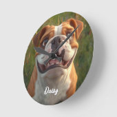 ペットカスタムデコール ラウンド壁時計 (傾斜)