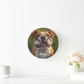 ペットカスタムデコール ラウンド壁時計 (ホーム)