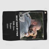 ペットカスタムフォト最高のパパバイパーゴルフタオル ゴルフタオル